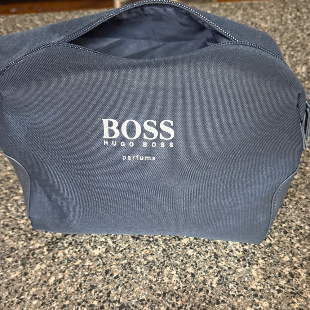 Hugo Boss Dark Blue Toiletry Bag